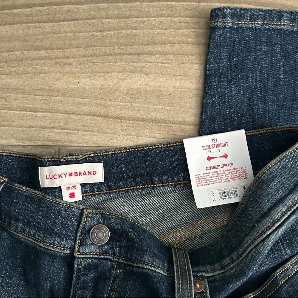 Lucky Brand Men's Slim Straight Straight Jeans | Size 38 x 30